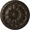 Ekena Millwork Kirke Ceiling Medallion (Fits Canopies up to 3 3/4"), 15 3/4"OD x 5/8"P, Stone Hearth Crackle CM16KISHC - alternate 1